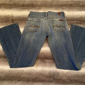 7 For All Mankind Bootcut Blue Denim Jeans